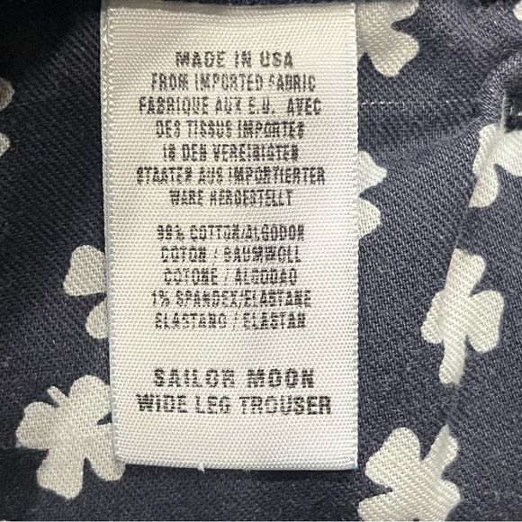 Lucky Brand Sailor Moon Wide Leg High Rise Blue Jeans‎ Flared 36x33 USA Stretch - Picture 10 of 11